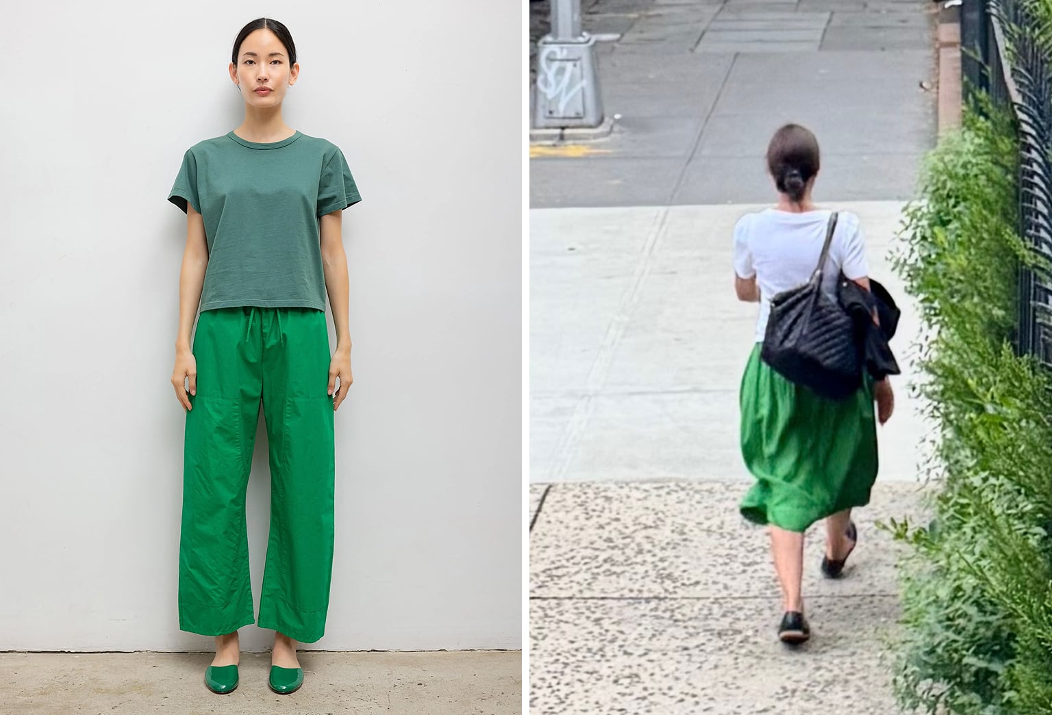 bright green skirt pants Brooklyn trend 2026