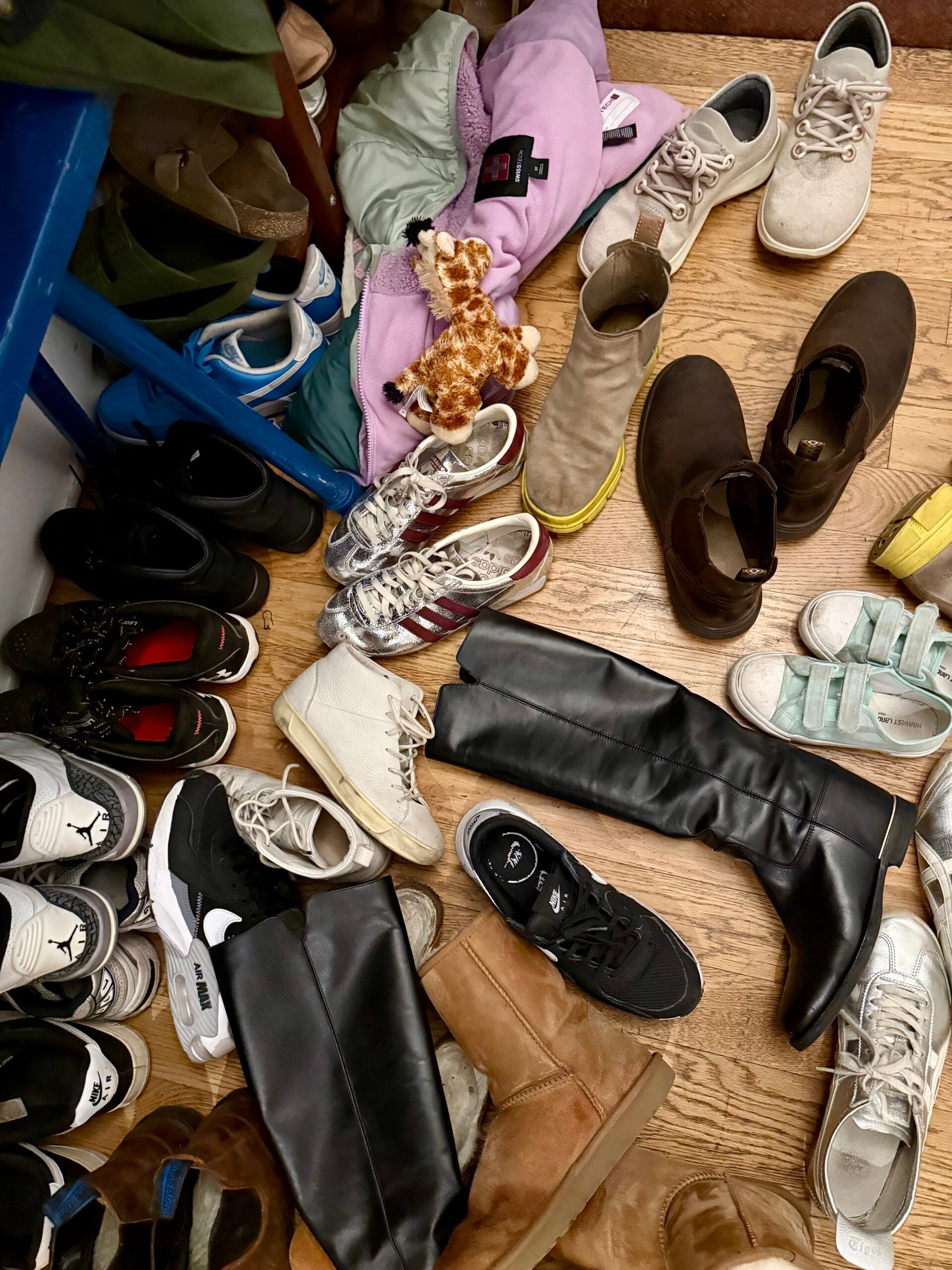shoes on the floor